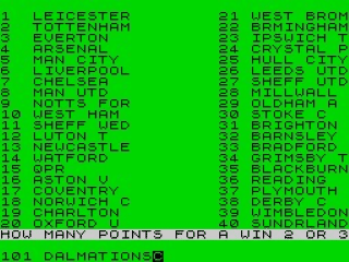 Football screenshot 5 for ZX Spectrum